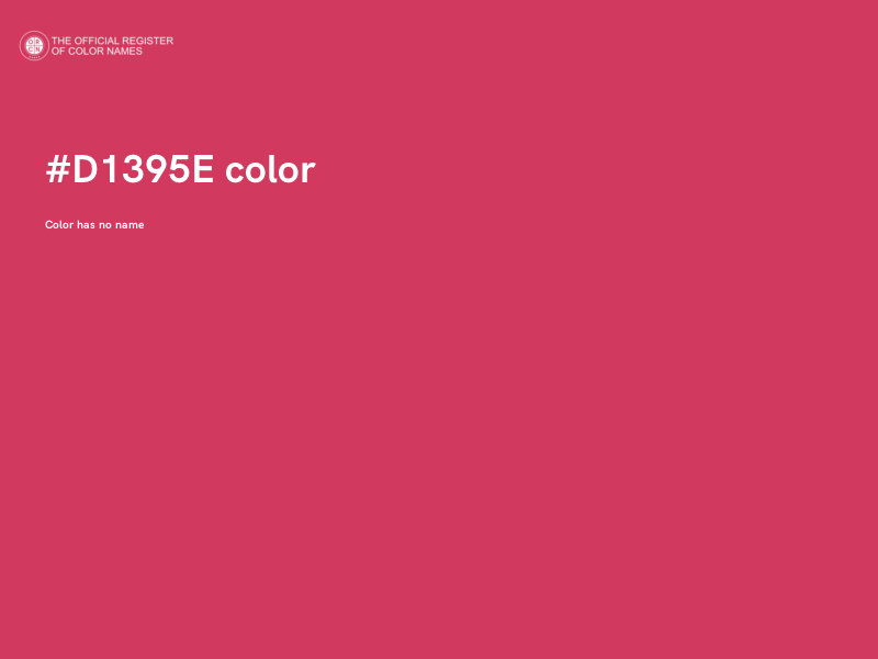 #D1395E color image
