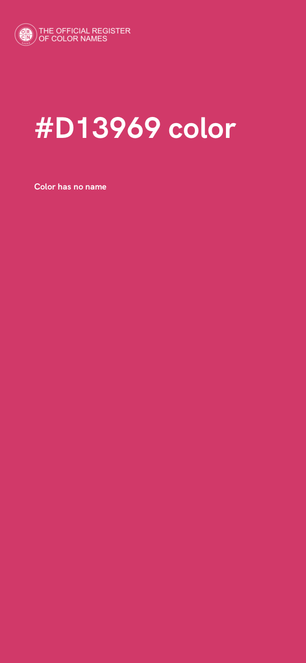 #D13969 color image