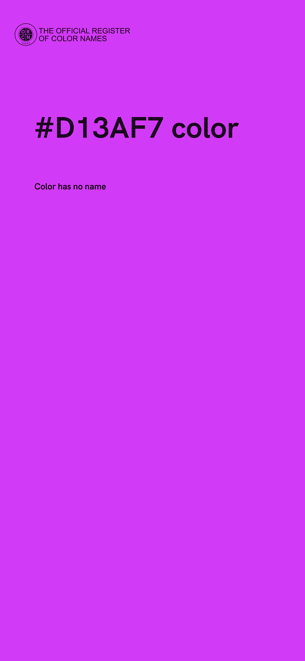 #D13AF7 color image