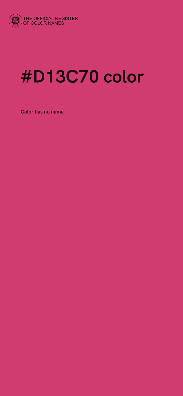 #D13C70 color image