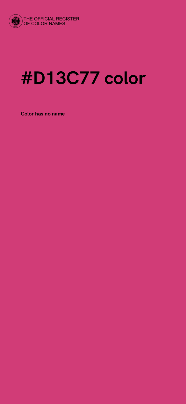 #D13C77 color image