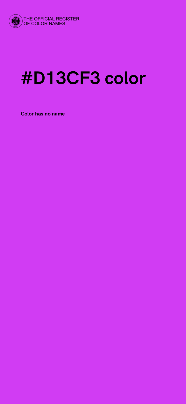 #D13CF3 color image