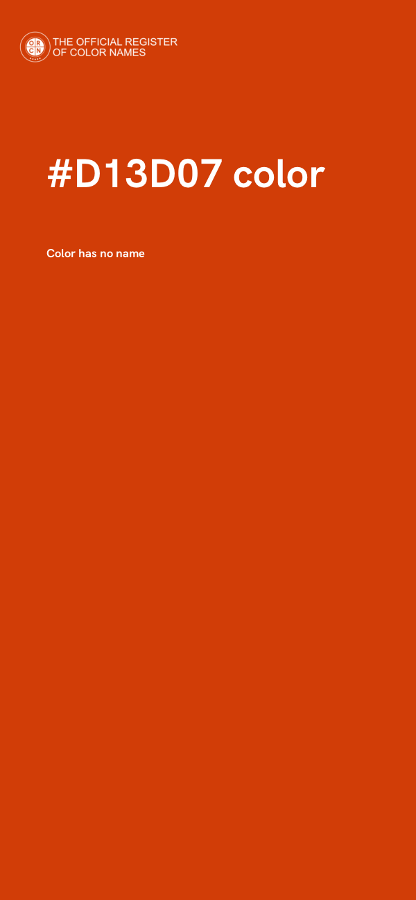 #D13D07 color image