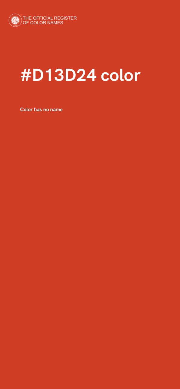 #D13D24 color image