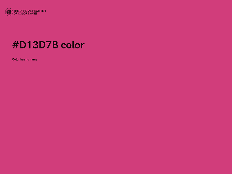 #D13D7B color image