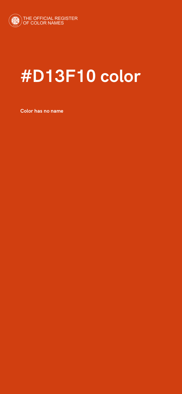 #D13F10 color image