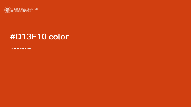 #D13F10 color image