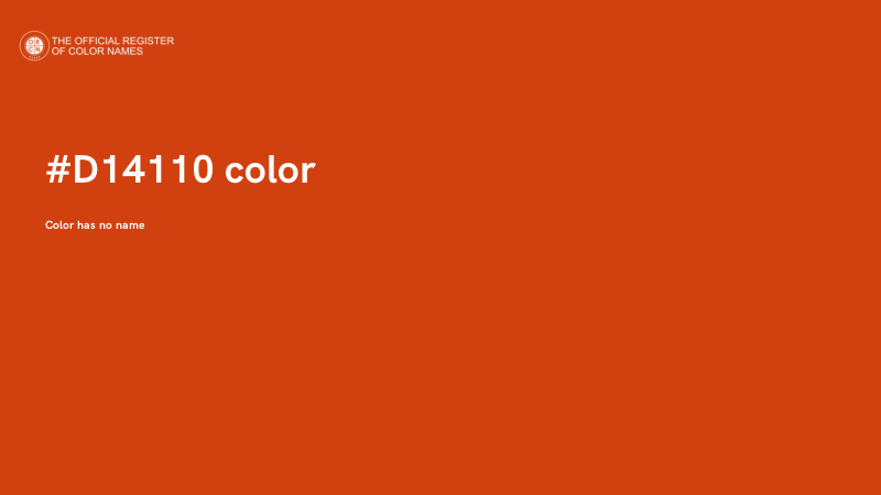 #D14110 color image