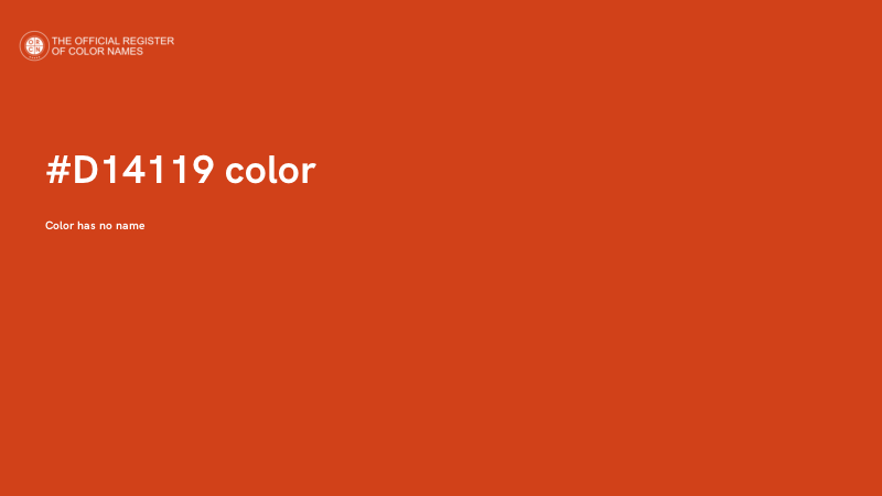 #D14119 color image