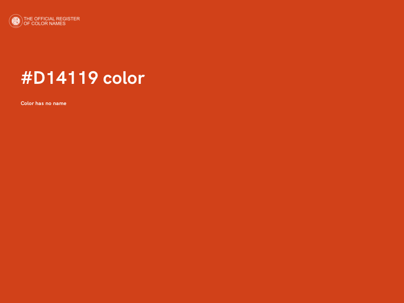 #D14119 color image