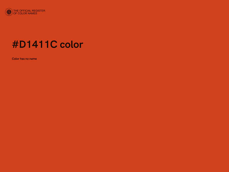 #D1411C color image