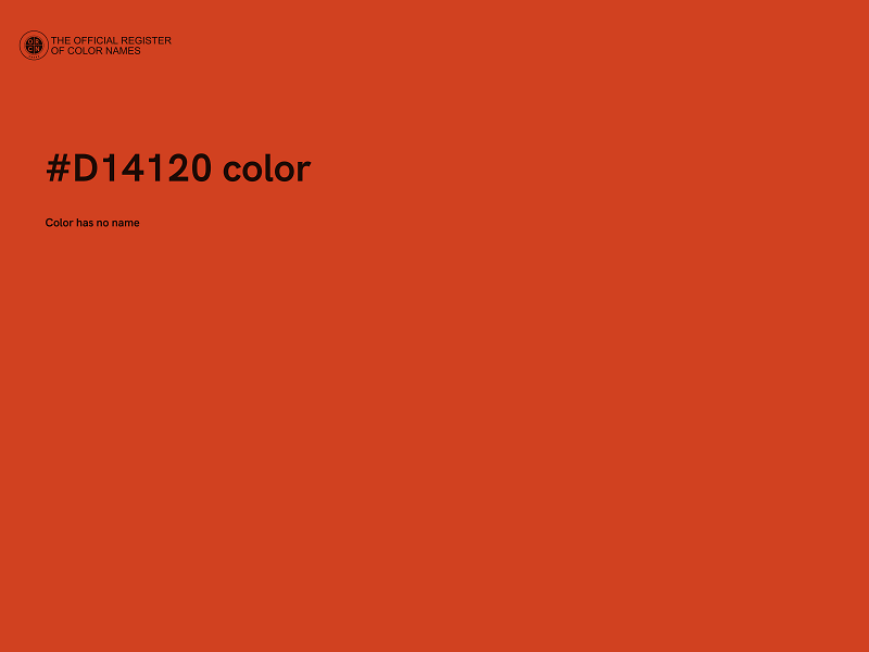 #D14120 color image