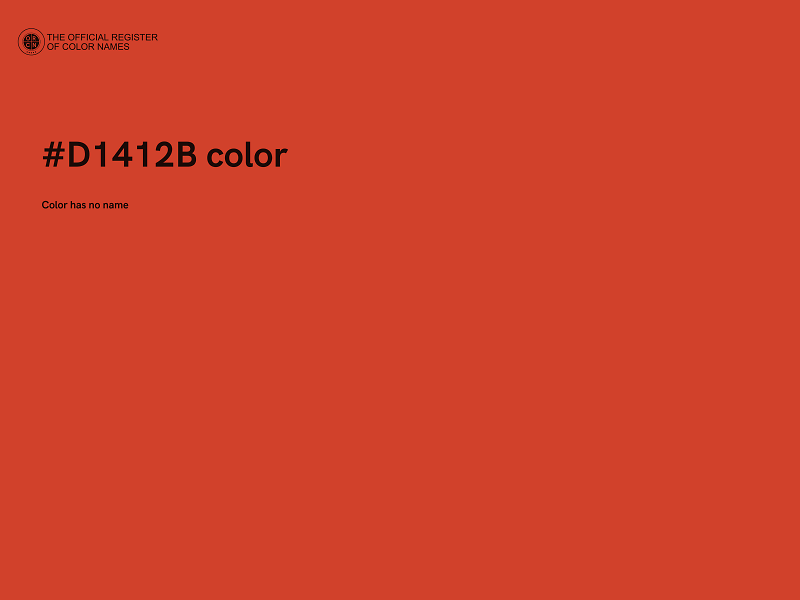 #D1412B color image