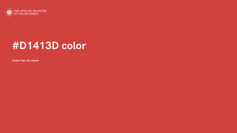 #D1413D color image