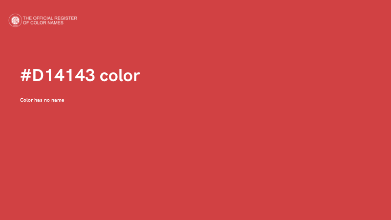 #D14143 color image