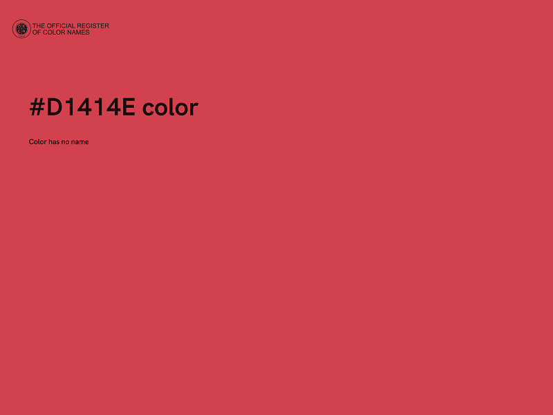 #D1414E color image