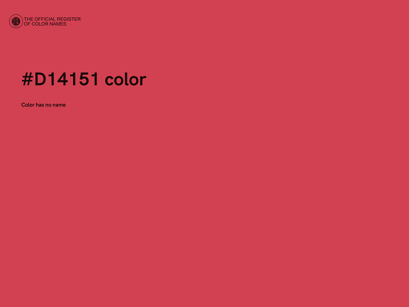 #D14151 color image