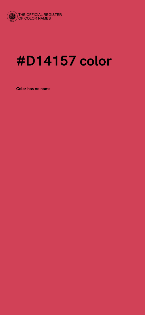 #D14157 color image