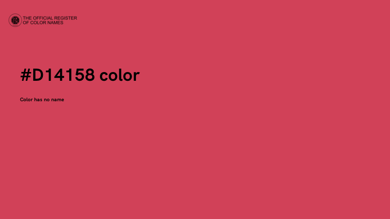 #D14158 color image