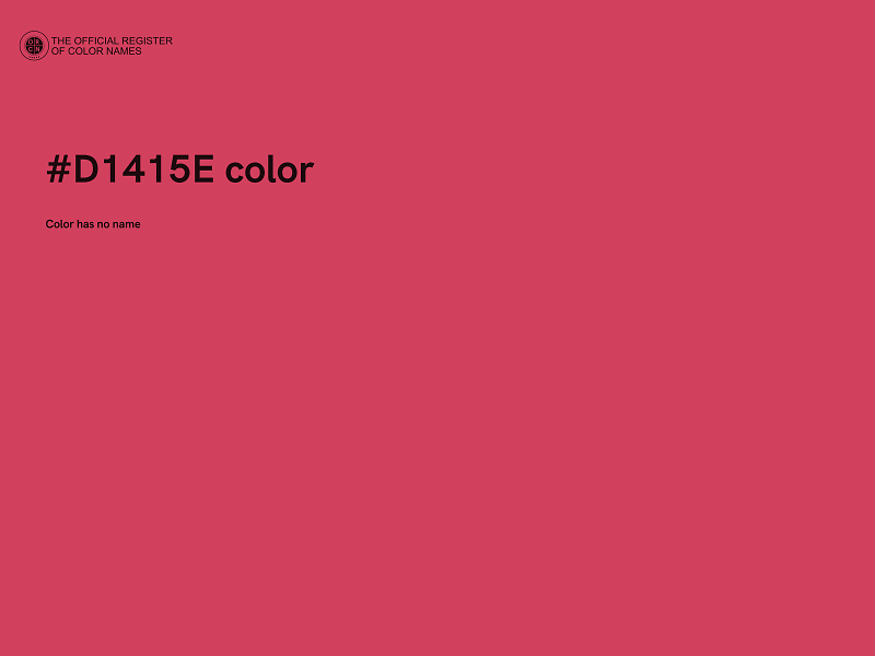 #D1415E color image