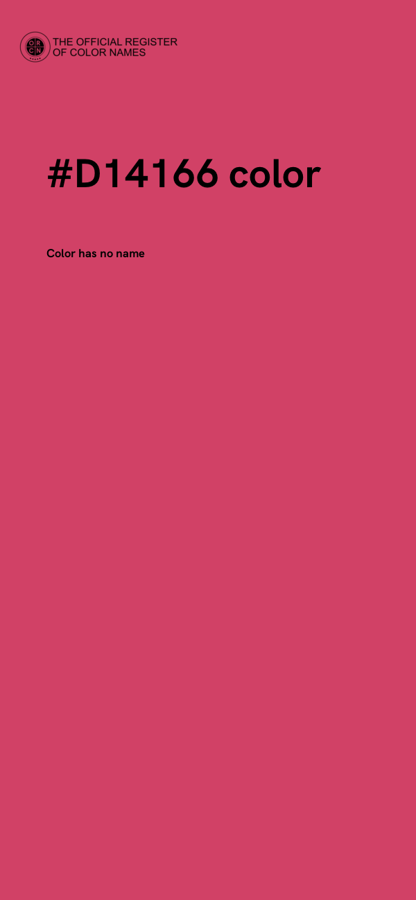 #D14166 color image