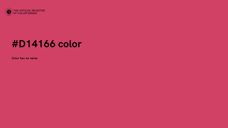 #D14166 color image