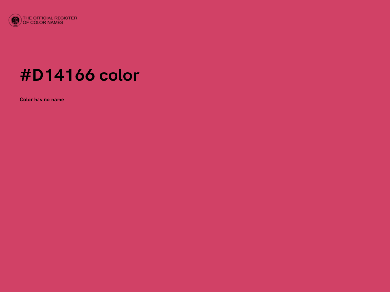 #D14166 color image