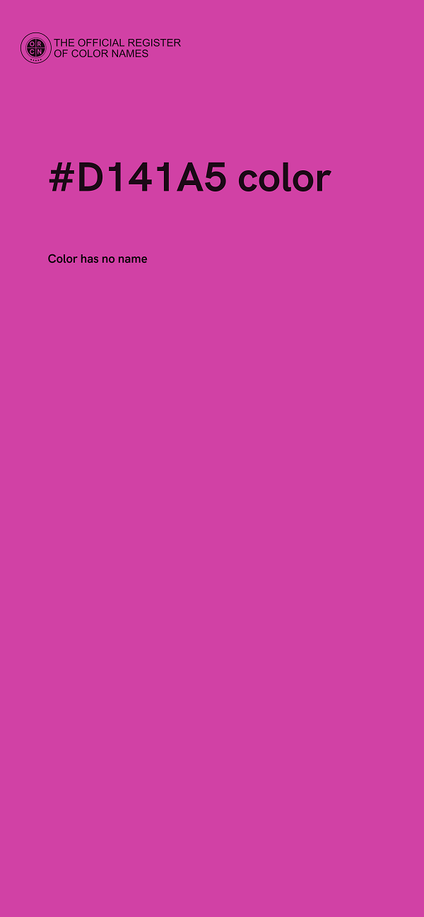 #D141A5 color image