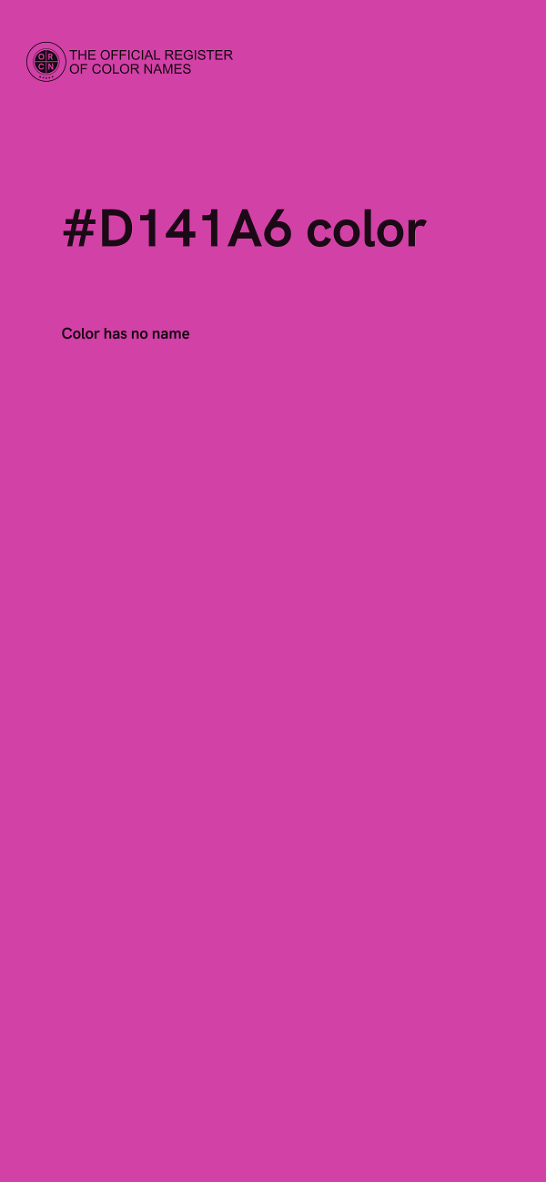 #D141A6 color image