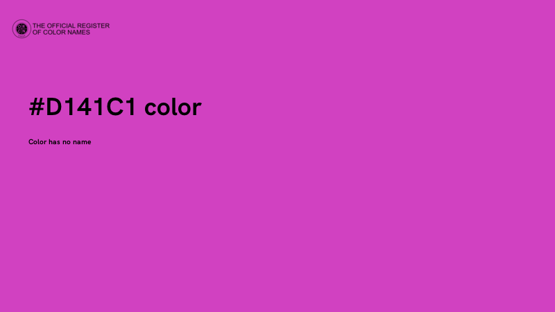 #D141C1 color image