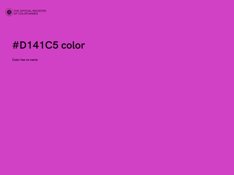 #D141C5 color image