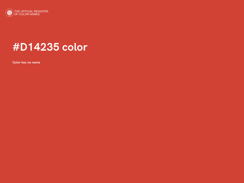 #D14235 color image