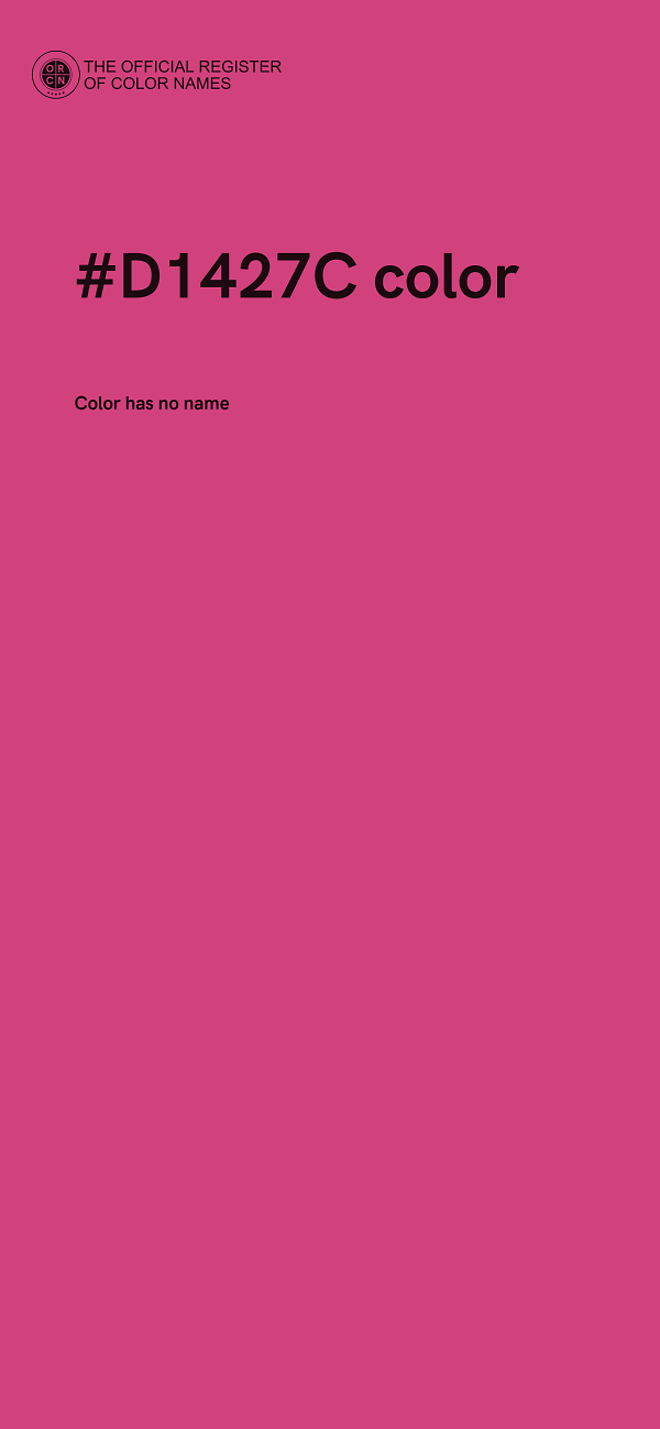 #D1427C color image