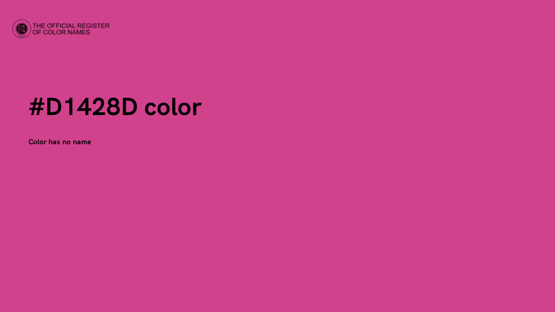 #D1428D color image