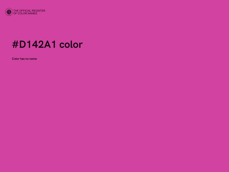 #D142A1 color image