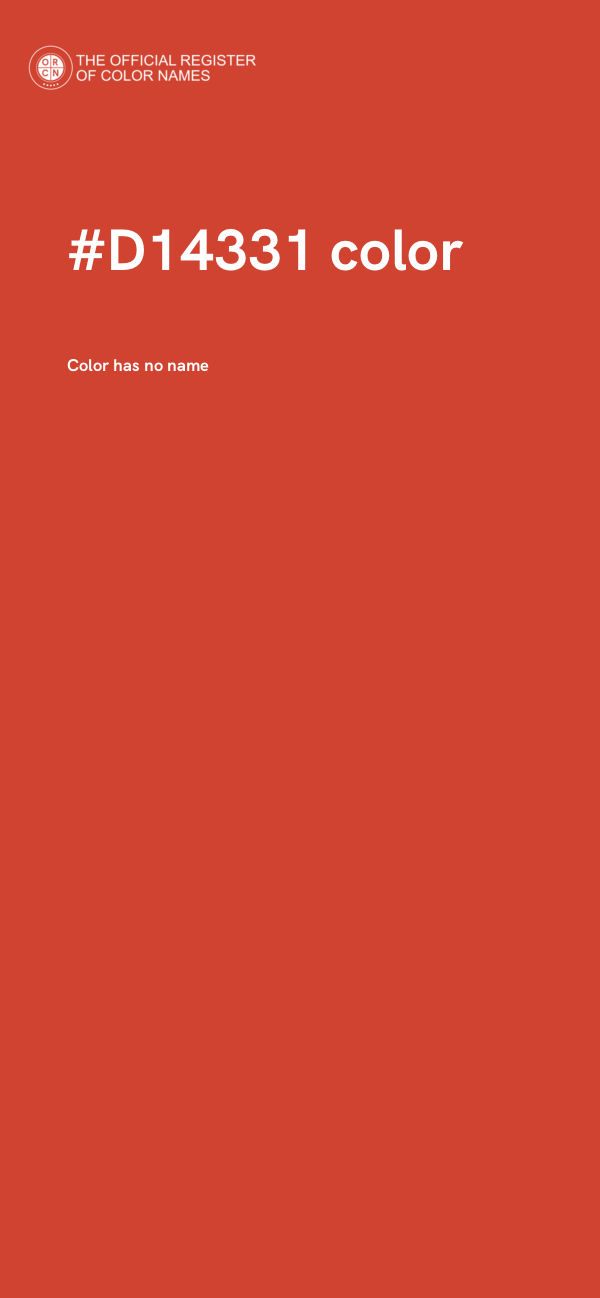 #D14331 color image