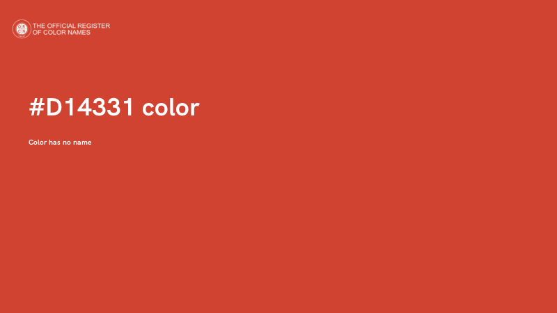 #D14331 color image