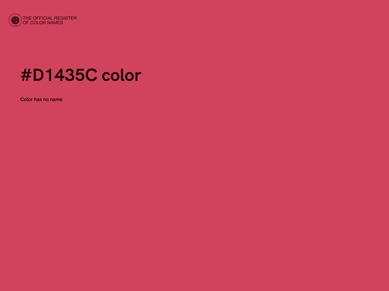 #D1435C color image