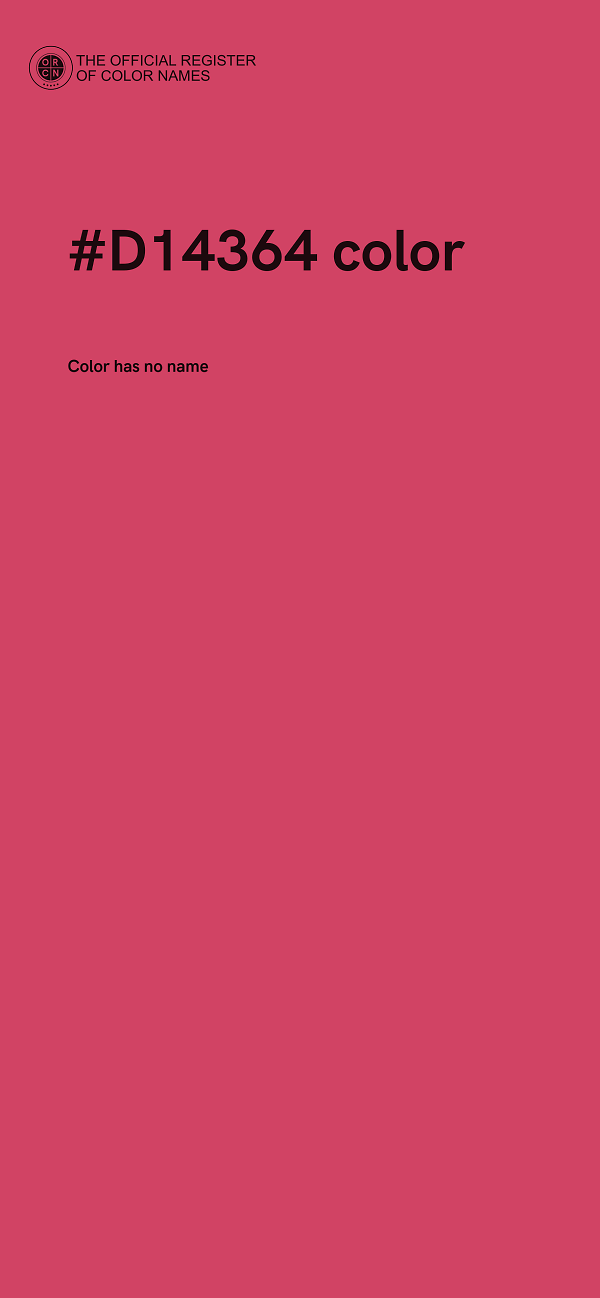 #D14364 color image