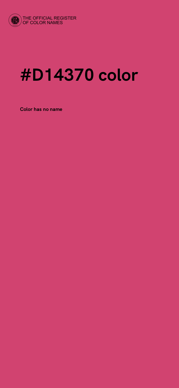 #D14370 color image