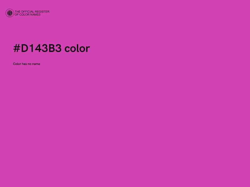 #D143B3 color image