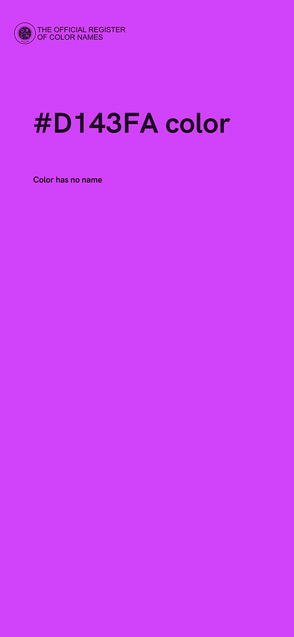 #D143FA color image