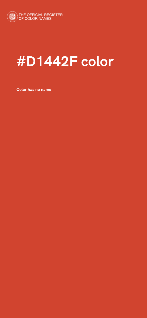#D1442F color image