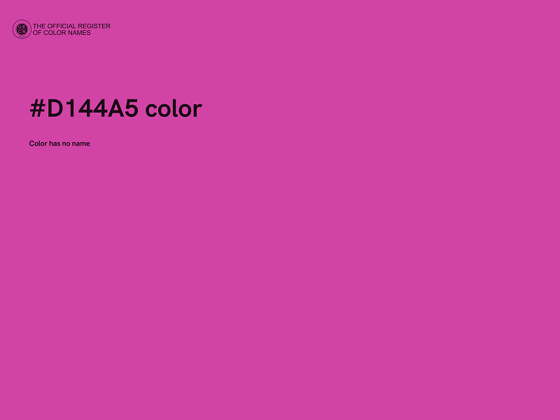 #D144A5 color image