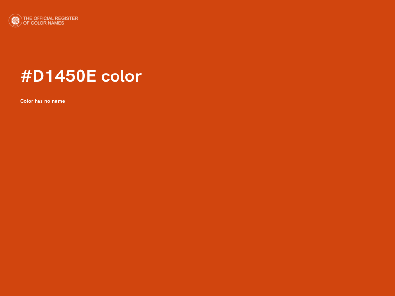 #D1450E color image