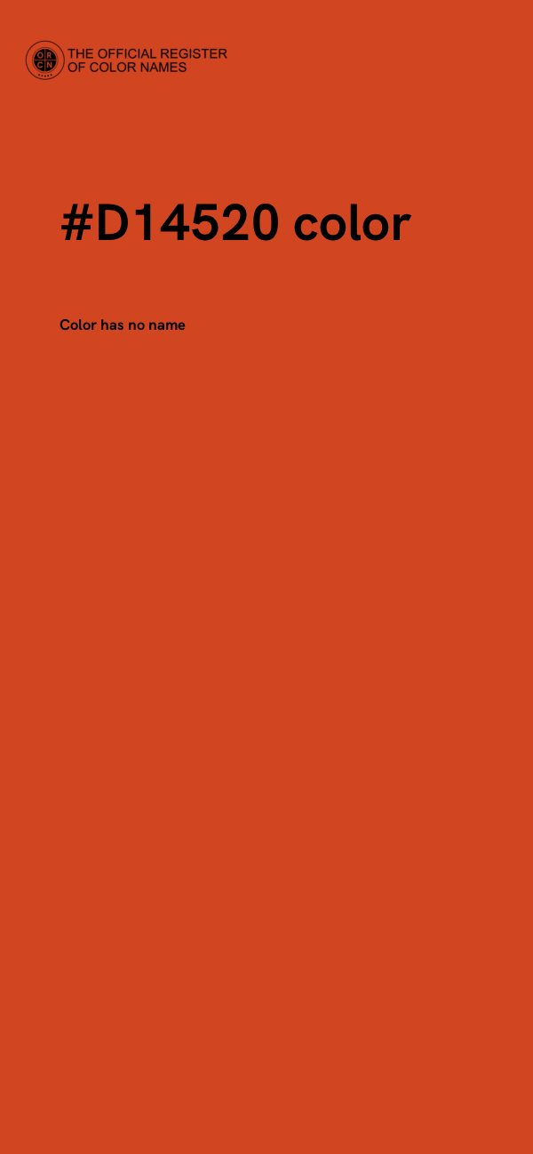 #D14520 color image