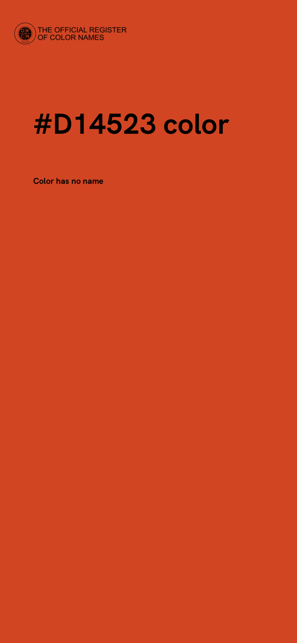 #D14523 color image