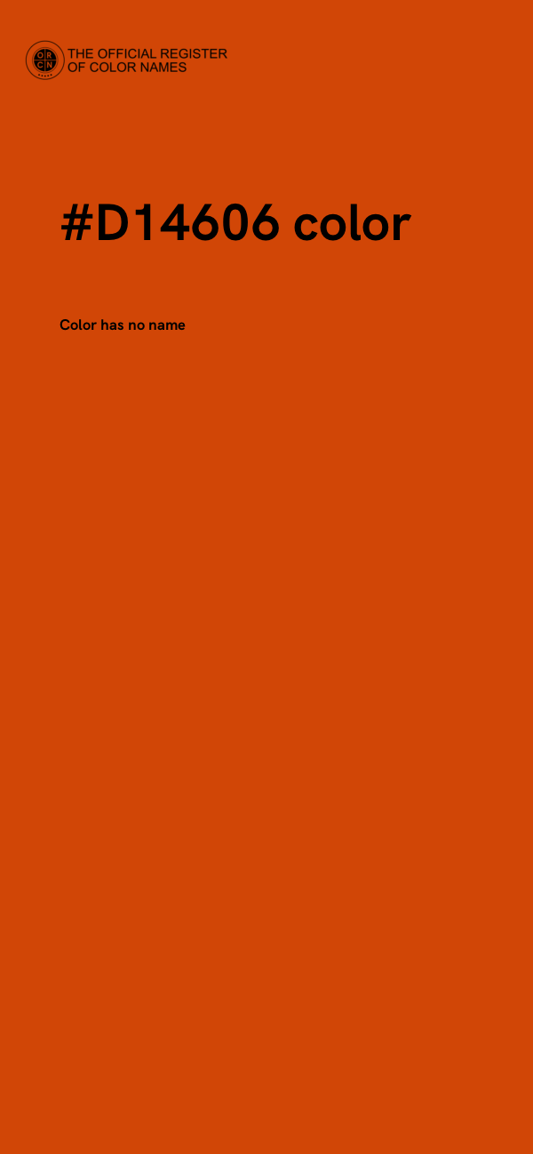 #D14606 color image