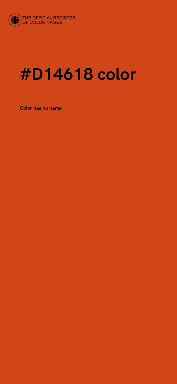 #D14618 color image
