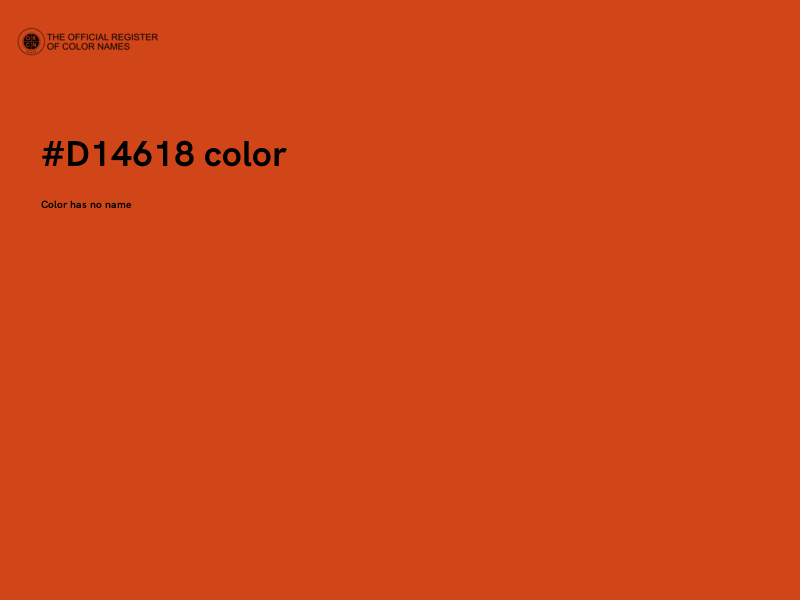 #D14618 color image